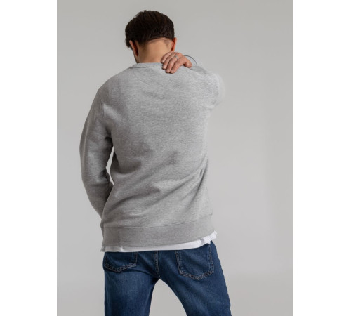 Свитшот унисекс King, серый меланж