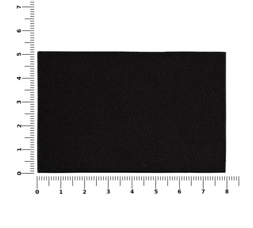 Лейбл тканевый Epsilon, XL, черный