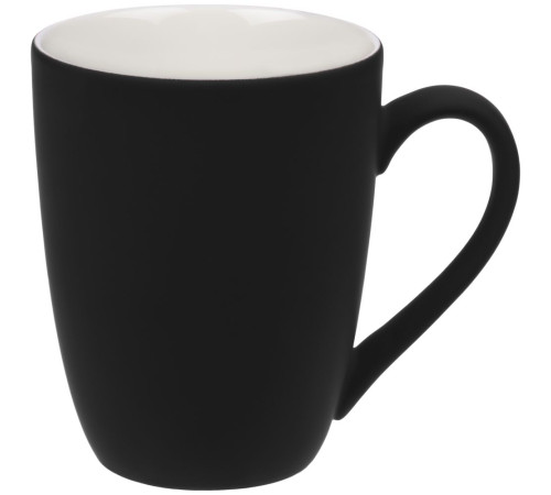 Кружка Good Morning с покрытием софт-тач, ver.2, черная