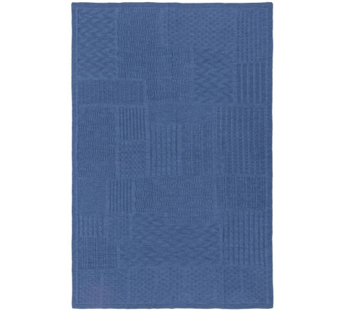 Плед Snippet, синий меланж (джинс)