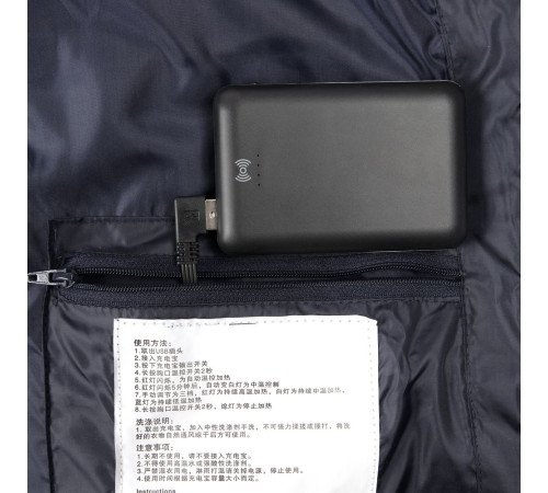 Жилет с подогревом Thermalli Valmorel, темно-синий