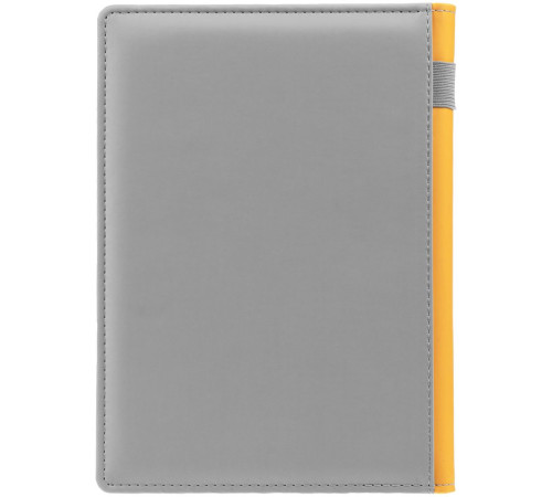 Ежедневник Spain Shall на заказ, недатированный, серый с желтым