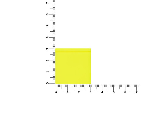 Лейбл из ПВХ Kare, желтый неон