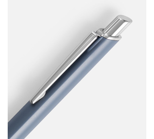 Ручка шариковая Konvent, матовая, серо-синяя