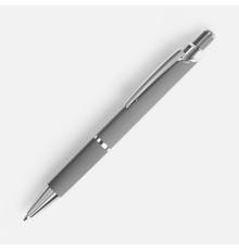 Ручка шариковая Chromos Soft Touch, серая