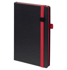 Ежедневник Ton Black, недатированный, черный с красным