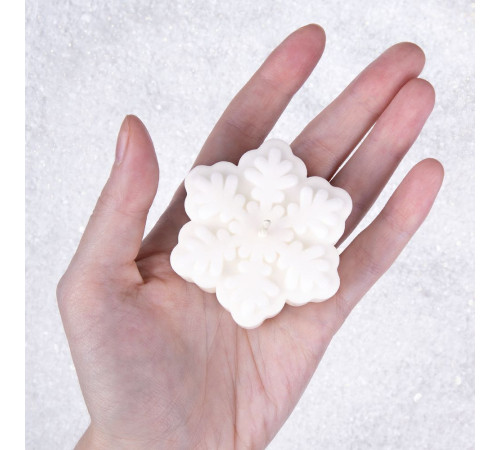 Свеча Snowlight 3, белая, 6 см