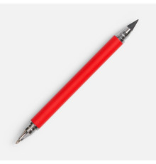 Ручка шариковая и вечный карандаш Diptych, ярко-красная