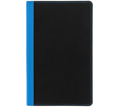 Ежедневник Nice Twice, недатированный, черный с голубым