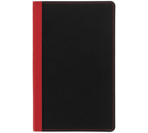 Ежедневник Nice Twice, недатированный, черный с красным