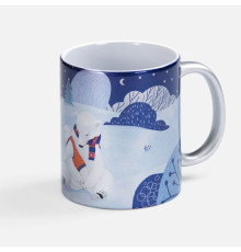 Кружка «Праздничный полюс», серебристая