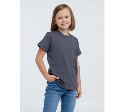 Футболка детская T-Bolka Kids, темно-серая (графит)