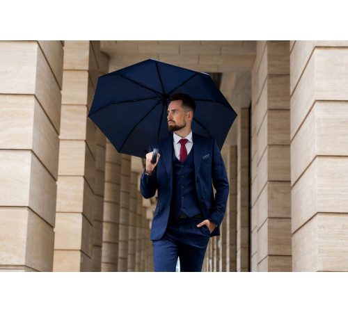 Складной зонт Palermo, темно-синий