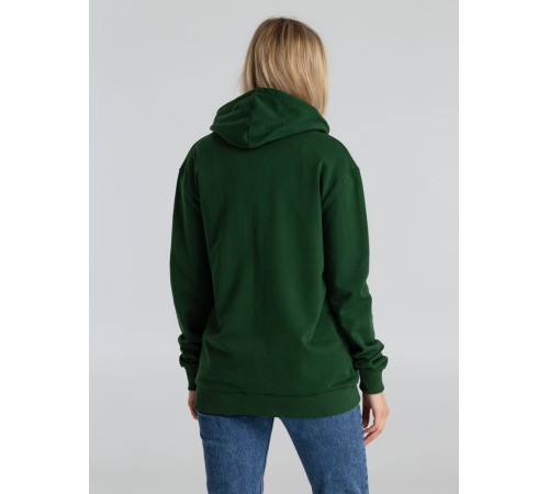 Толстовка с капюшоном на молнии Unit Siverga Heavy, темно-зеленая
