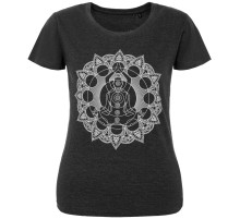 Футболка женская Chakraday, черный меланж