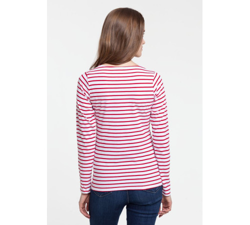 Футболка женская Grand Granat, белая с красным