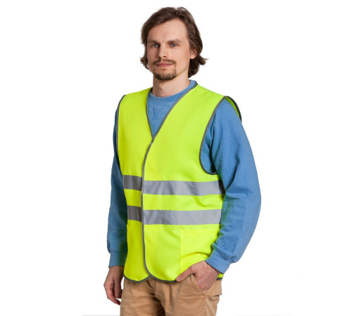 Сигнальный жилет СО-1 ТР, оранжевый флуоресцентный