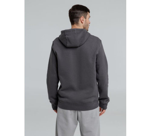 Толстовка на молнии с капюшоном унисекс King, темно-серая