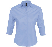 Рубашка женская с рукавом 3/4 Effect 140, голубая