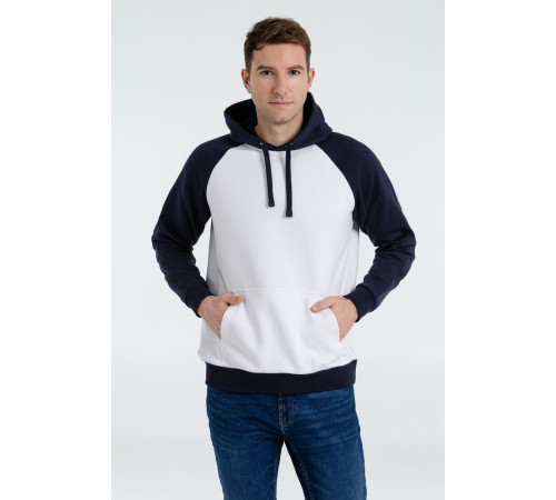 Толстовка унисекс Seattle, белая с темно-синим