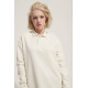 Рубашка поло оверсайз с длинным рукавом Heritage, молочная