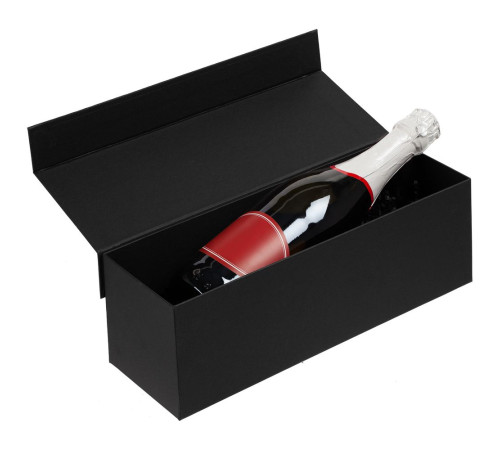 Коробка под бутылку Color Jacket, черная