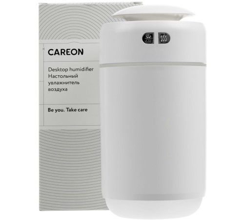 Настольный увлажнитель воздуха с подсветкой DH07, белый