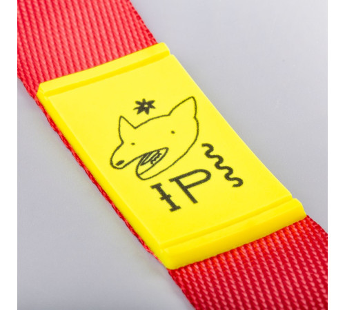 Лейбл из ПВХ Dzeta, S, желтый неон