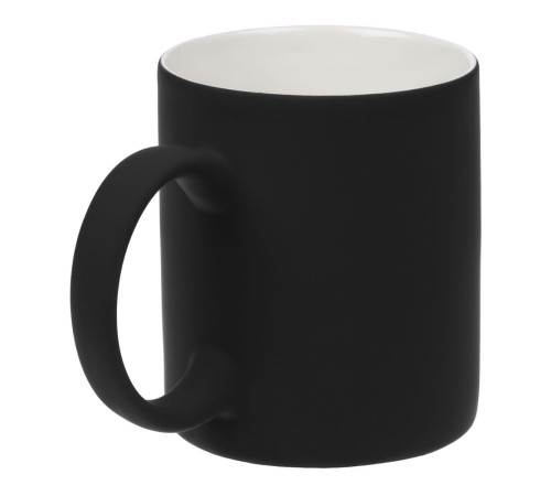 Кружка Promo Soft с покрытием софт-тач, черная