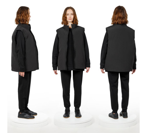 Жилет двусторонний V2, черный