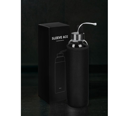 Бутылка для воды Sleeve Ace, черная