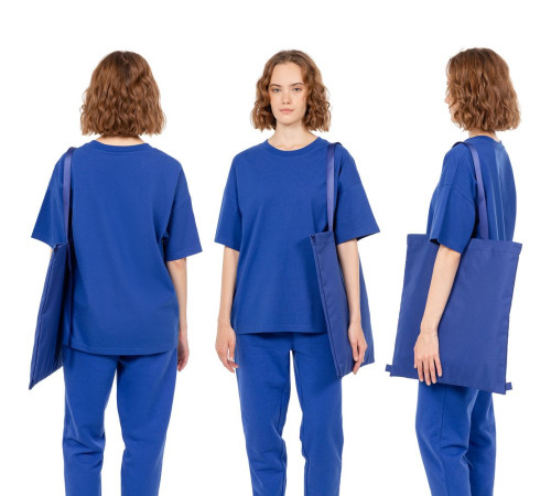 Шопер B3, синий с синими ручками