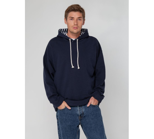 Худи унисекс оверсайз Seamark, темно-синее