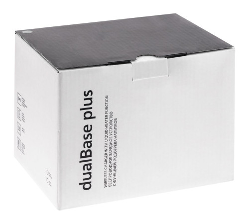 Кружка с подогревом и беспроводной зарядкой Dual Base Plus, белая
