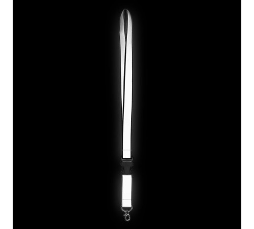 Лента светоотражающая Interlevel, черная с серым