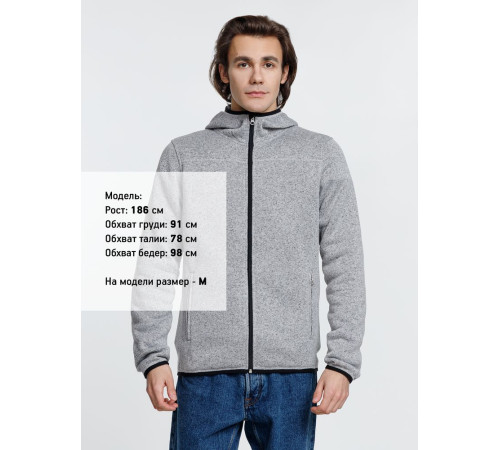 Куртка с капюшоном унисекс Gotland, серая