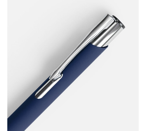 Ручка шариковая Keskus Soft Touch, темно-синяя