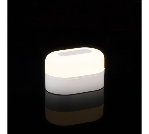 Станция беспроводной зарядки с колонкой и ночником Trilogy, белая