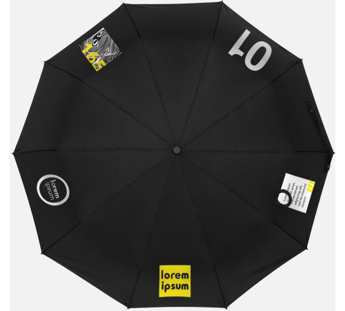 Зонт складной Cloudburst в подарочной упаковке, черный