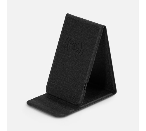 Подставка для смартфона с беспроводной зарядкой Kickstand, серая