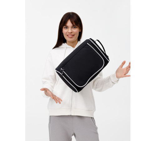 Сумка для обуви Equipex, черная с белым