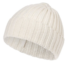 Шапка Uni, молочно-белая