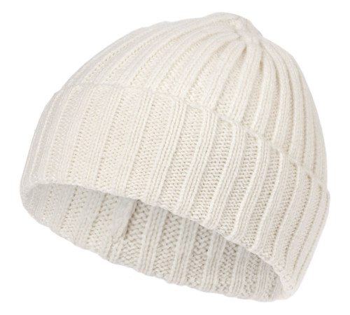 Шапка Uni, молочно-белая