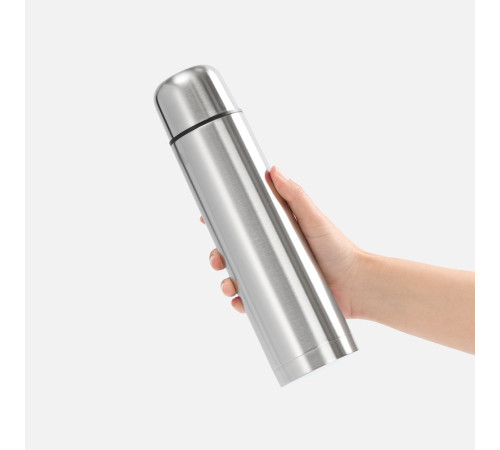 Термос Plain 750, ver.2, серебристый