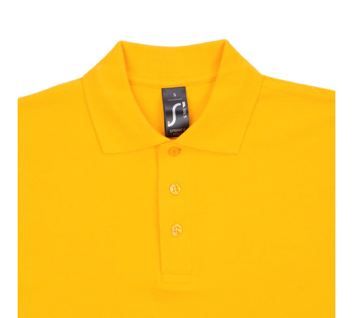Рубашка поло мужская Spring 210, желтая