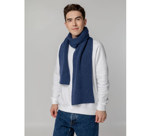 Шарф Tommi, синий меланж