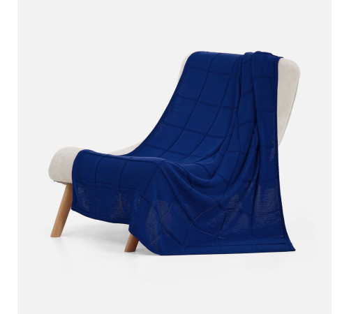 Плед Chainfield, темно-синий (кобальт)