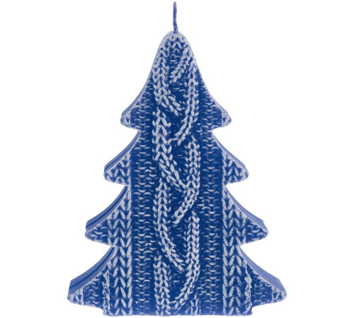 Свеча Kniteam, елка, синяя