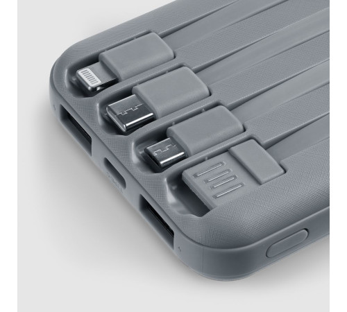 Аккумулятор Omni Qi 10000 мАч, ver.2, серый