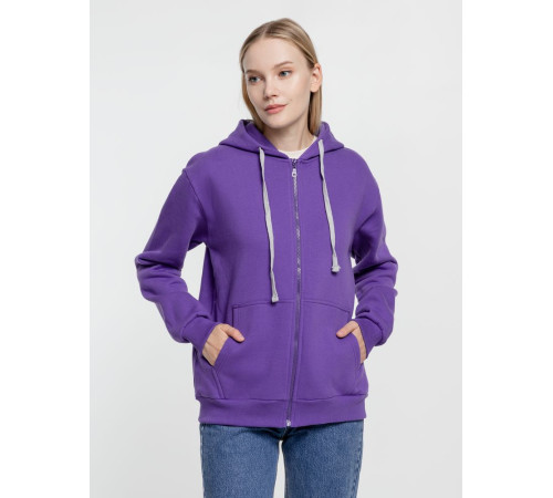 Толстовка на молнии с капюшоном Siverga Heavy, фиолетовая